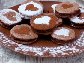Мигдальне печиво з шоколадом